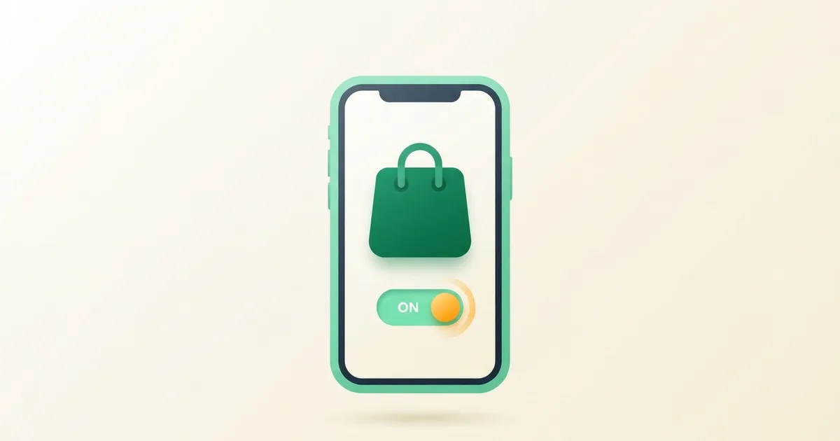 Tela de celular Android mostrando o ícone da Google Play Store sendo ativado nas configurações