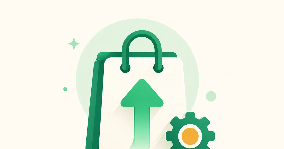 Tela de celular Android com a Google Play Store aberta na seção de configurações