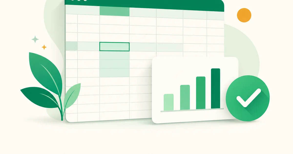 Planilha com números e gráficos na tela de um computador