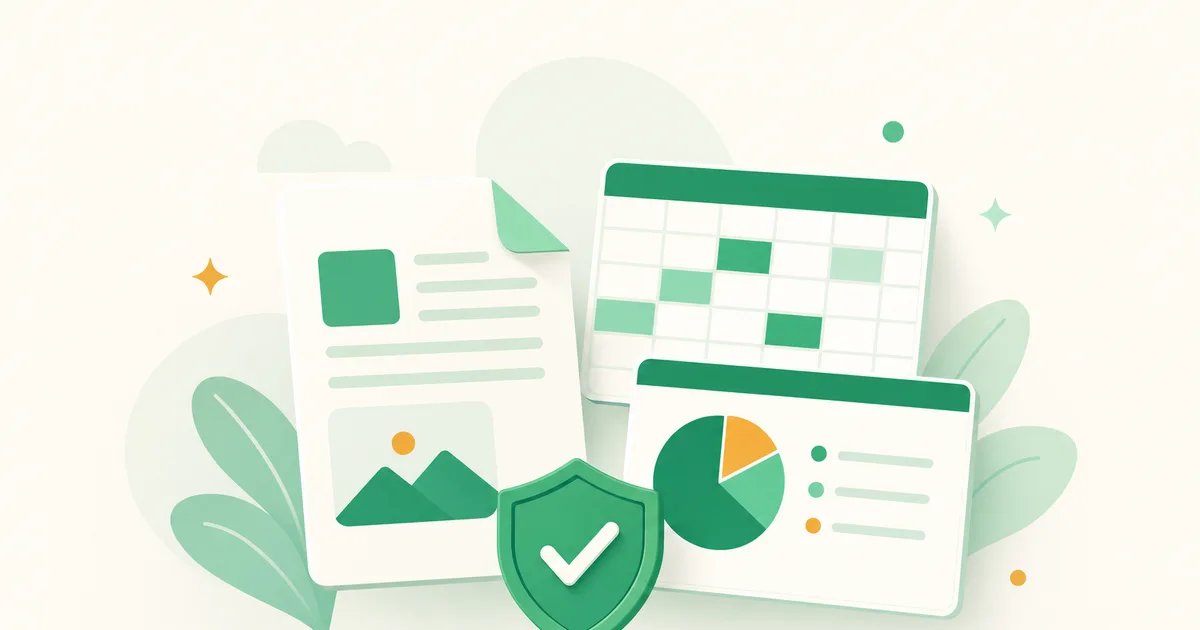 Notebook com Word, Excel e PowerPoint abertos lado a lado em uma mesa de trabalho