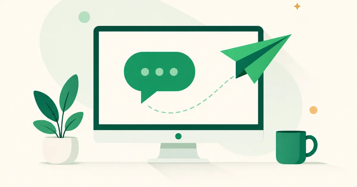 Tela de computador exibindo conversas do aplicativo Telegram