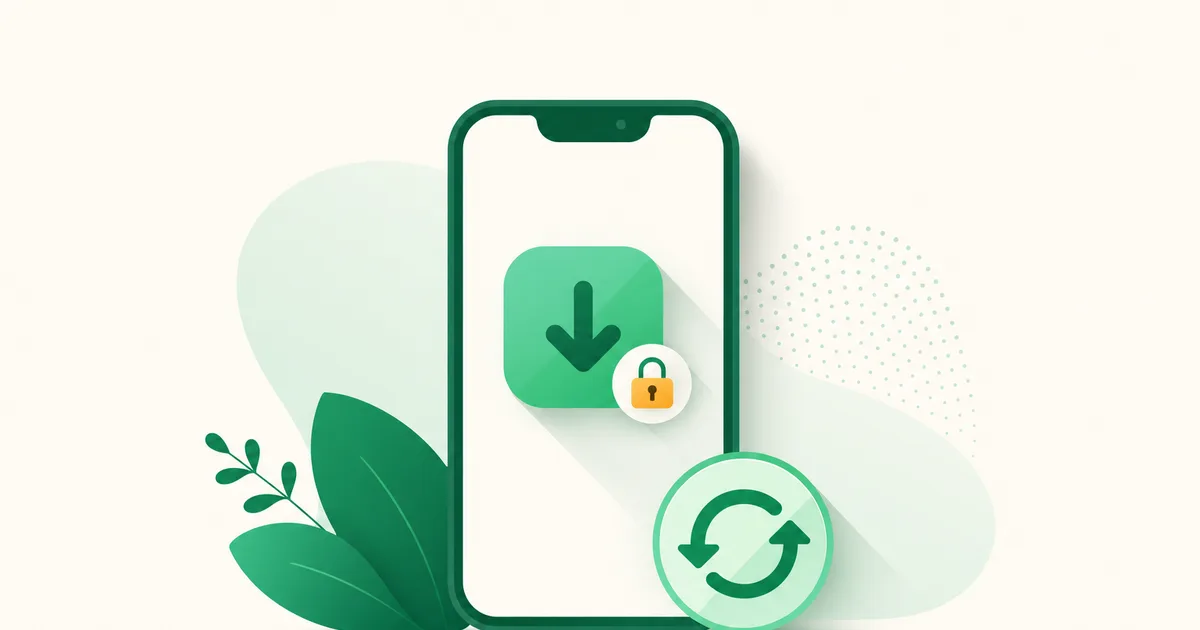 Tela de celular Android com a Google Play Store aberta e um aviso de download bloqueado