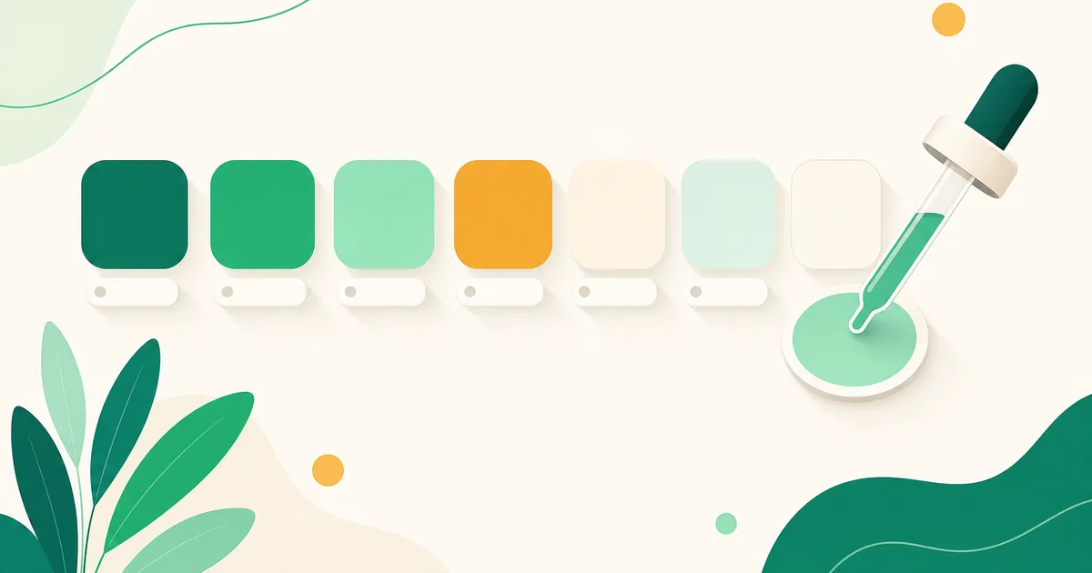 Cartela de cores com códigos hexadecimais ao lado de cada tom